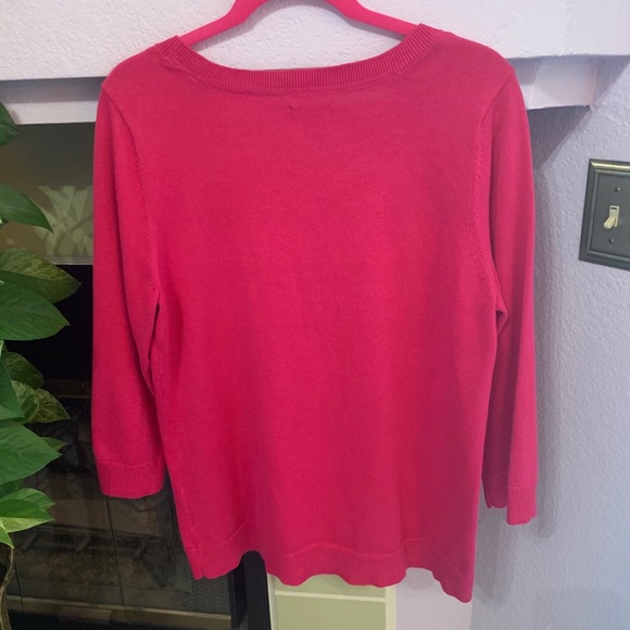 🌺CROFT & BARROW PINK SWEATER (Large)🌺 - Picture 5 of 12